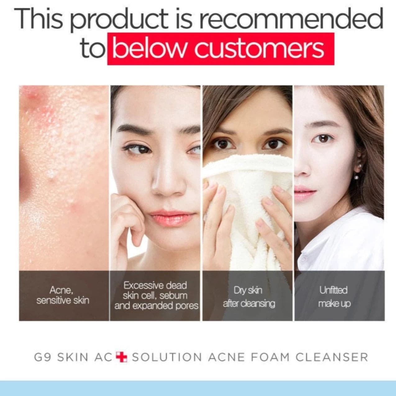 AC Solution ACNE Foam Cleanser | Gel limpiador de acné - Koelleza Store