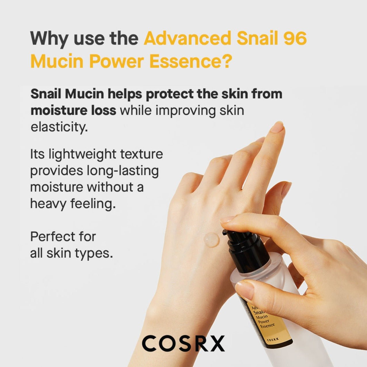 Advanced Snail 96 Mucin Power Essence 100ml | Esencia revitalizadora - Koelleza Store