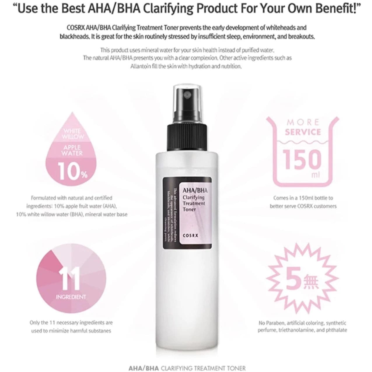 AHA/BHA 7 Clarifying Treatment Toner 150ml | Tónico para celulas muertas - Koelleza Store