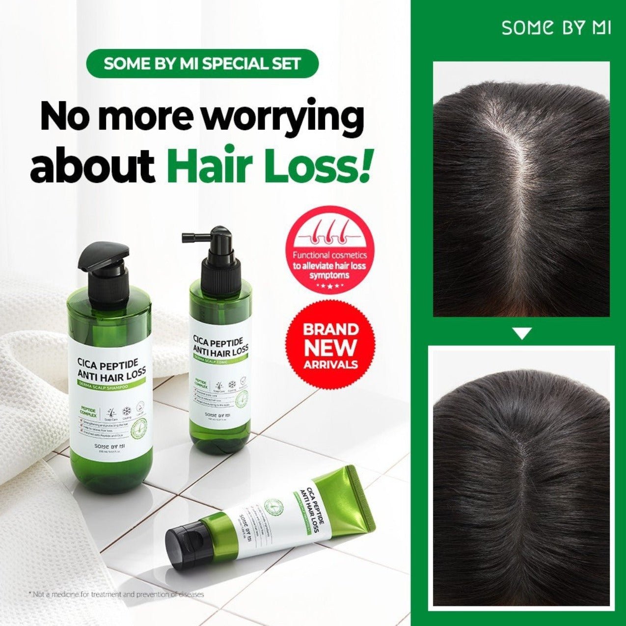 Cica Peptide Anti Hair Loss Derma Scalp Shampoo | Shampoo anti caida 285ml - Koelleza Store
