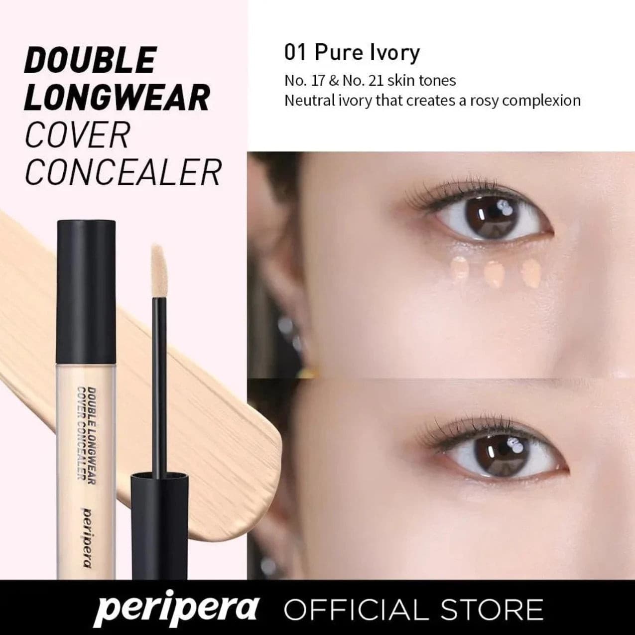 Double Longwear Cover Concealer (3 colores) | Corrector de ojos 5.5g - Koelleza Store