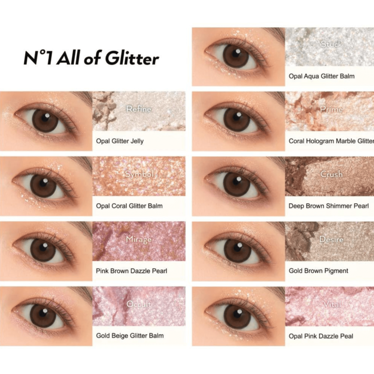 Glitterpedia Eye Palette | Paleta de sombras - Koelleza Store