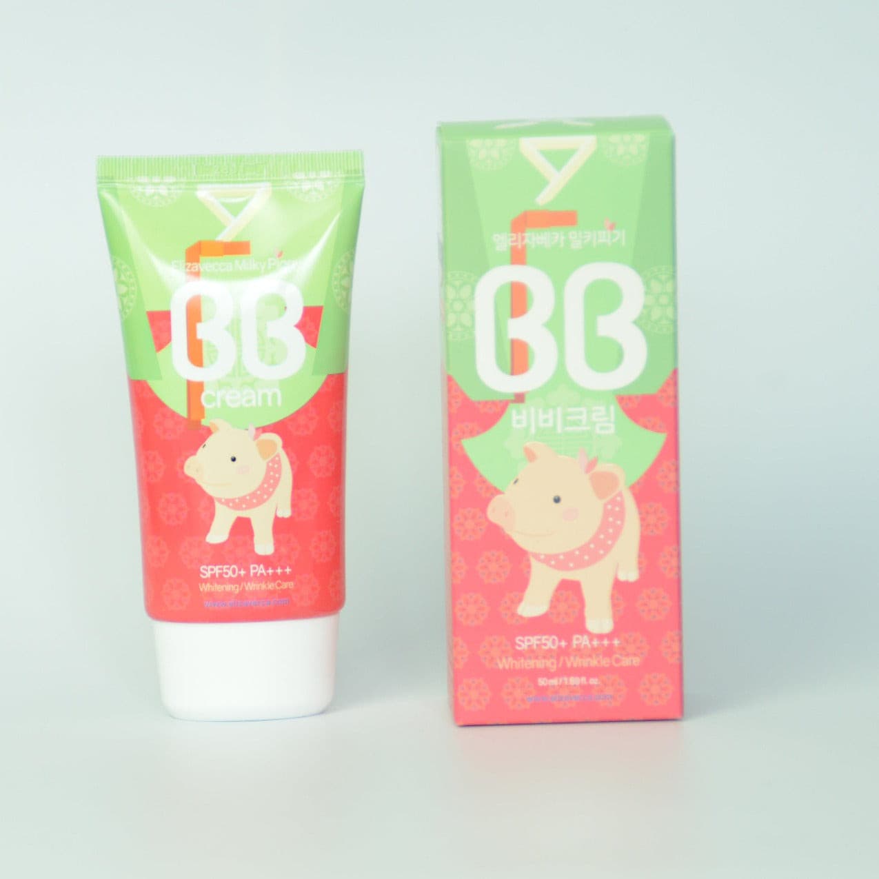 Milky Piggy BB Cream + SPF50+ PA+++  | Base cobertura natural.