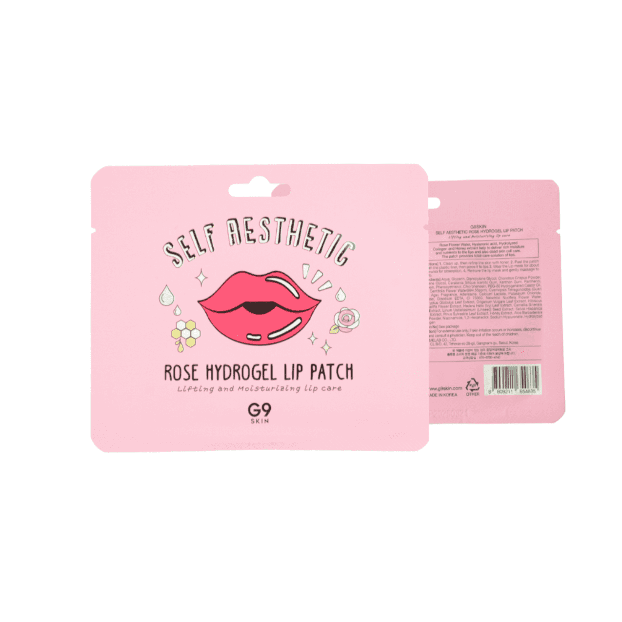 Self Aesthetic Rose Hydrogel Lip Patch | Parche para labios 1pz - Koelleza Store